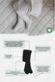 3-Piece Organic Cotton Baby Socks Combed Cotton Pantyhose for Girls and Boys (Grey White Black) - 6