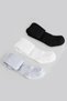3-Piece Organic Cotton Baby Socks Combed Cotton Pantyhose for Girls and Boys (Grey White Black) - 2