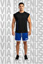 Ufc Ultimate Printed Black Sleeveless T-Shirt and Piped Jersey Fabric Sports Shorts Combination Set - 2