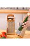 Stainless Steel 4-Sided Multifunctional Grater Slicer Wood Look - 2