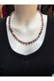 Rhodonite Natural Stone Women's Necklace 53 cm |   Handmade Pink Choker - February 14Th Valentine's Day Gift - 2