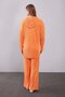 Orange Hooded Double Set with Lace Detail - 6