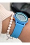 Girl's Watch-In Gift Package-Digital Sports-Blue Silicone Band-Pool Sea Suitable + Bracelet - 4