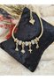 Gold Detailed Flower Themed Charm Steel Bracelet - 4