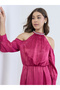 Women Embellished Cold Shoulder A-Line Maxi Dress - 5