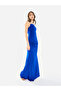 Women One Shoulder Draped Evening Maxi Dress - 3