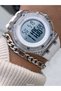 Brand Suitable for Marine Use, with Light, Stopwatch, Digital White Color Women's Wristwatch+Bracelet