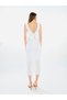 Women Sequined Plunge Midi Dress - 5