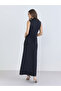Women Black Sleeveless Maxi Dress - 3