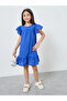 Girls Schiffli Dress with Frill Sleeves