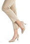 Stiletto Leather Suede 5 cm Goblet Heel V-Cut Toe Low-Cut Pointed Toe Closed - 3