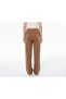 Women's Beige Color Schuba Fabric Front Seam Detail Trousers (with Plus Size Option) - 2