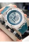 Sports Men's Watch, Blue Color Silicone Band, Alarm, Stopwatch, Suitable for Pool Sea, Stylish in Box - 2
