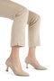 Stiletto Leather Suede 5 cm Goblet Heel V-Cut Toe Low-Cut Pointed Toe Closed - 2