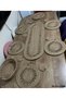 Jute, Straw Color American Dinner Set, 6 Plates 1 Runner 6 Coasters 1 Bread Basket, Plate Set - 2