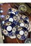 Esterhomedecor Porcelain Coaster Tea Saucer Navy Blue - 7
