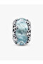 Ice Blue Snowflake Murano Charm - 2