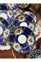 Esterhomedecor Porcelain Coaster Tea Saucer Navy Blue