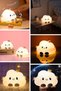 Fluffy Led Night Light with Cloud Figure and 5 Different Color Modes – Soft Textured Children's Room and Decor - 7