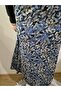 Elastic Waist Patterned Winter Medium Thickness Combed Cotton Fabric Maxi Length Mother Skirt, Prayer Skirt Size 38-50 - 8