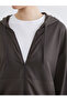 Mg Trenden Khaki Hooded Soft Touch Women's Zippered Sweatshirt - 3