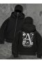 Snow Masked Ninja Unisex Sweatshirt Cardigan 2Strands Thick Fleece