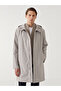 Lcw Vision Hooded Men's Slim Long Coat