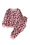 Girl's Cotton Pink Color Seasonal Pajama Set - 2
