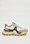 Oswin Model Imported Sole Combination Leather Sneaker Shoes - 2