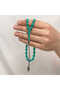 Silver Kazaz Tasseled Tight Amber Rosary