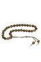 Natural Stone Metal Tasseled Dalmatian Jasper Stone Rosary