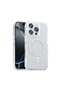 iPhone 16 Pro Compatible Case with Stone Design, Magsafe Supported Koment Silicone Cover - Gold - T37837 - 2