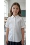 Stylish Girl's School Shirt with Lace Embroidery
