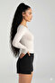 Soft Touch Women's Beige Boat Neck Flexible Comfortable Casual Blouse - 3
