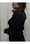 Black Buttoned Knitwear Blouse - 2