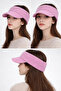 Open Top Mohair Fabric Visor Hat with Visor - 2