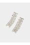 Set of 2 - Silver Crystal Embellished Necklace and Earrings - 5