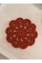 Glitter Cotton 6-Piece Coaster Set |   Tile Color Glitter Coaster |   Handmade - 6