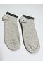 6 Pairs of Gray and Black Men's Striped College Tennis Sports Socks - 2
