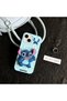 Cute Stitch Pattern Standable Dough Silicone Case Compatible with iPhone 15 Plus and 14 Plus (6.7 Inch)