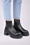 Women's Genuine Leather Thick Heeled Non-Slip Sole Zippered Winter Boots 615 - 2
