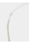Set of 2 - Silver Crystal Embellished Necklace and Earrings - 4