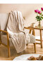 Lcw Home Beige Bud Patterned Tv Blanket 100X150 cm