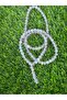 Natural Labradorite Misbaha Prayer Beads, Elastic Grey Gemstone Tasbih with Blue Flash - 2