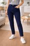 Scarlet Women's Dark Blue High Waist Stretch Fabric Trend Mom Jean - 3