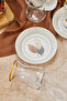 Spring Series Gold Decorated 12-Piece Tea Glass Set for 6 People, Tea Set - 6