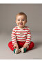 Ecru Printed Baby Girl Sweatshirt and Sweatpants