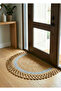 Lunaloop Half Moon Jute Doormat Handmade Front Door Bath Balcony Rug Caravan Boat Home Decoration - 2