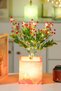®   Artificial Flower with Light – Pink Cobalt Led Decorative Plant, Desktop and Home Office Illuminated Ornament - 4