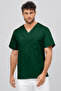 Khaki Green Premium Scrubs Set - Nurse Doctor Uniform High-Quality Fabric - 4